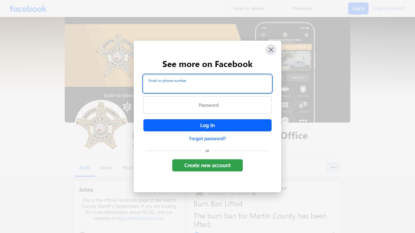 Martin County, Indiana Sheriff's Office - Facebook